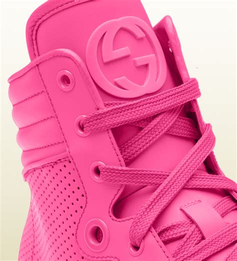 gucci ii pink|pink Gucci shoes high top.